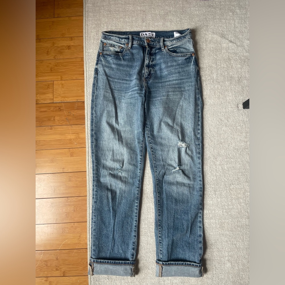 DAZE Women's Boot Cut Jeans in Medium Blue - Classic Bootcut